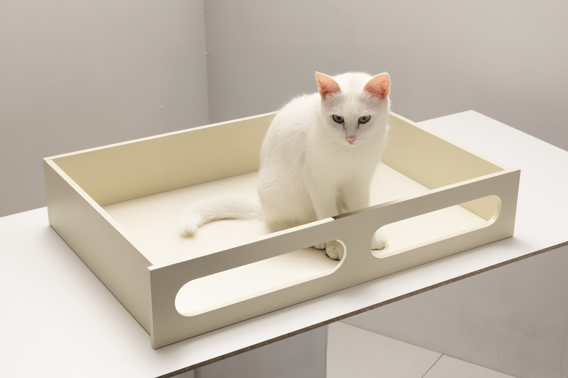 Cestone in legno solido e compatto, pensato per riporre biancheria, coperte o indumenti, mantenendo una linea pulita ed elegante. Perfetto per armadi, cabine o moduli contenitori.